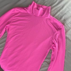 Bershka bodysuit neon pink super cute 💕